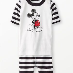 Hanna Andersson/Disney Mickey Mouse Striped Pajama Set, Size 10, 140cm